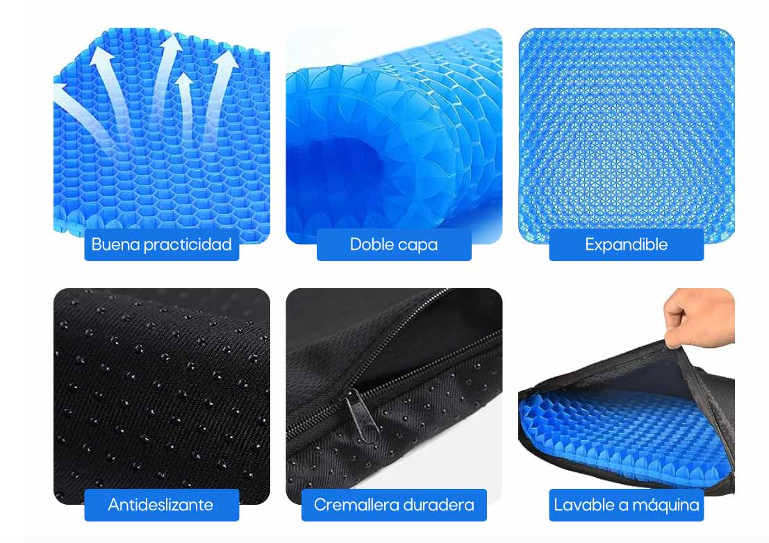 COJIN DE GEL FLEXIBLE "GelFlex"