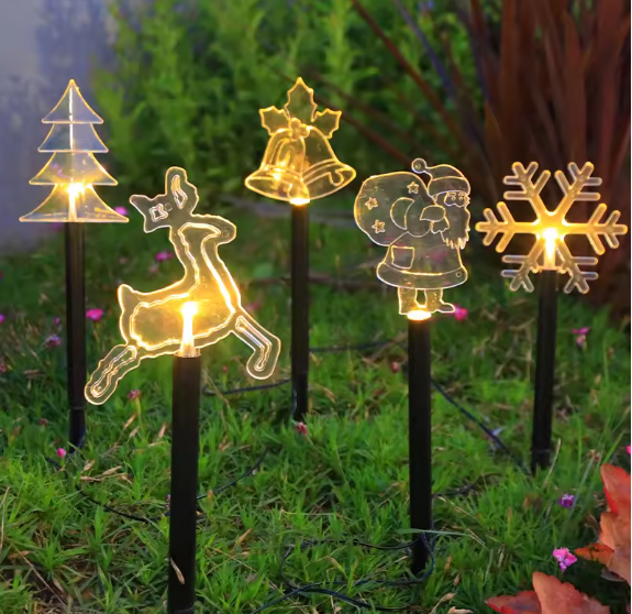 Luces solares de Navidad para paisajes