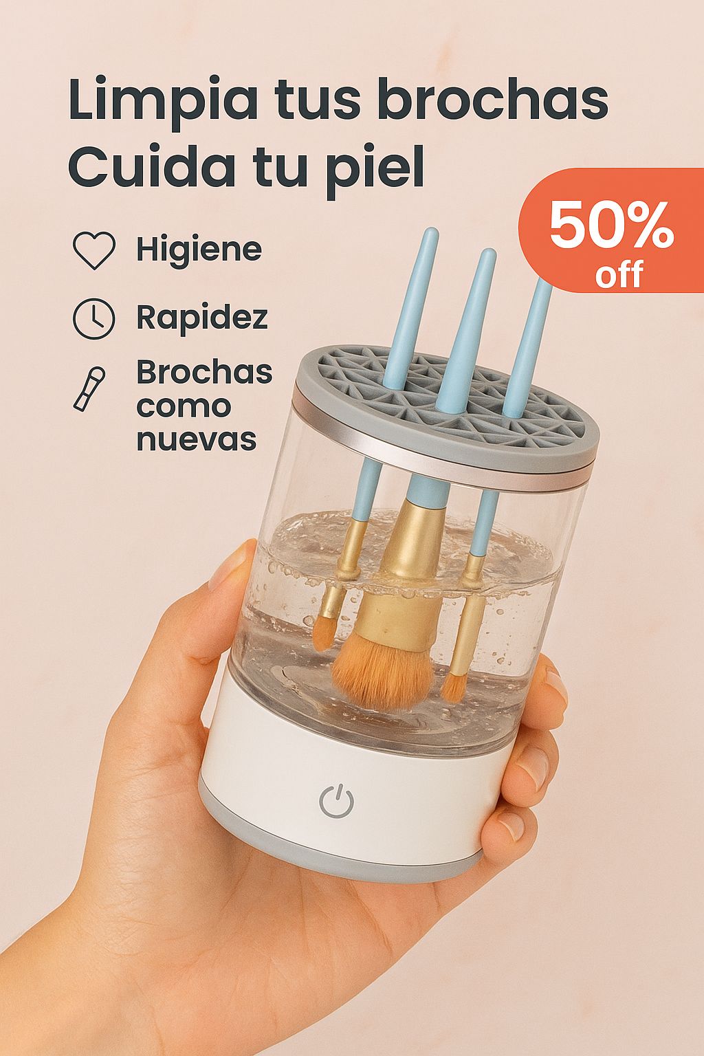 Lavadora de Brochas Make UP