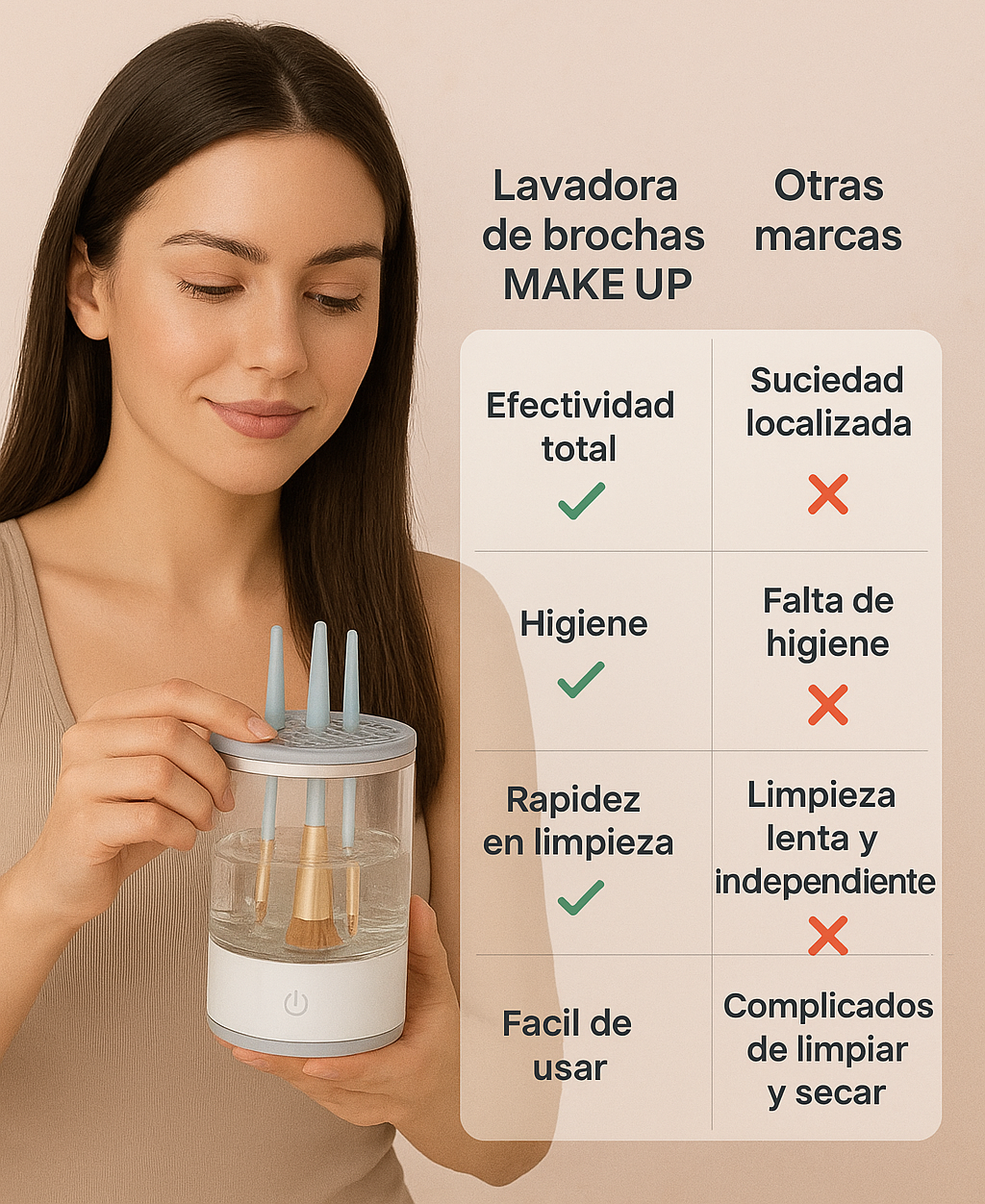 Lavadora de Brochas Make UP