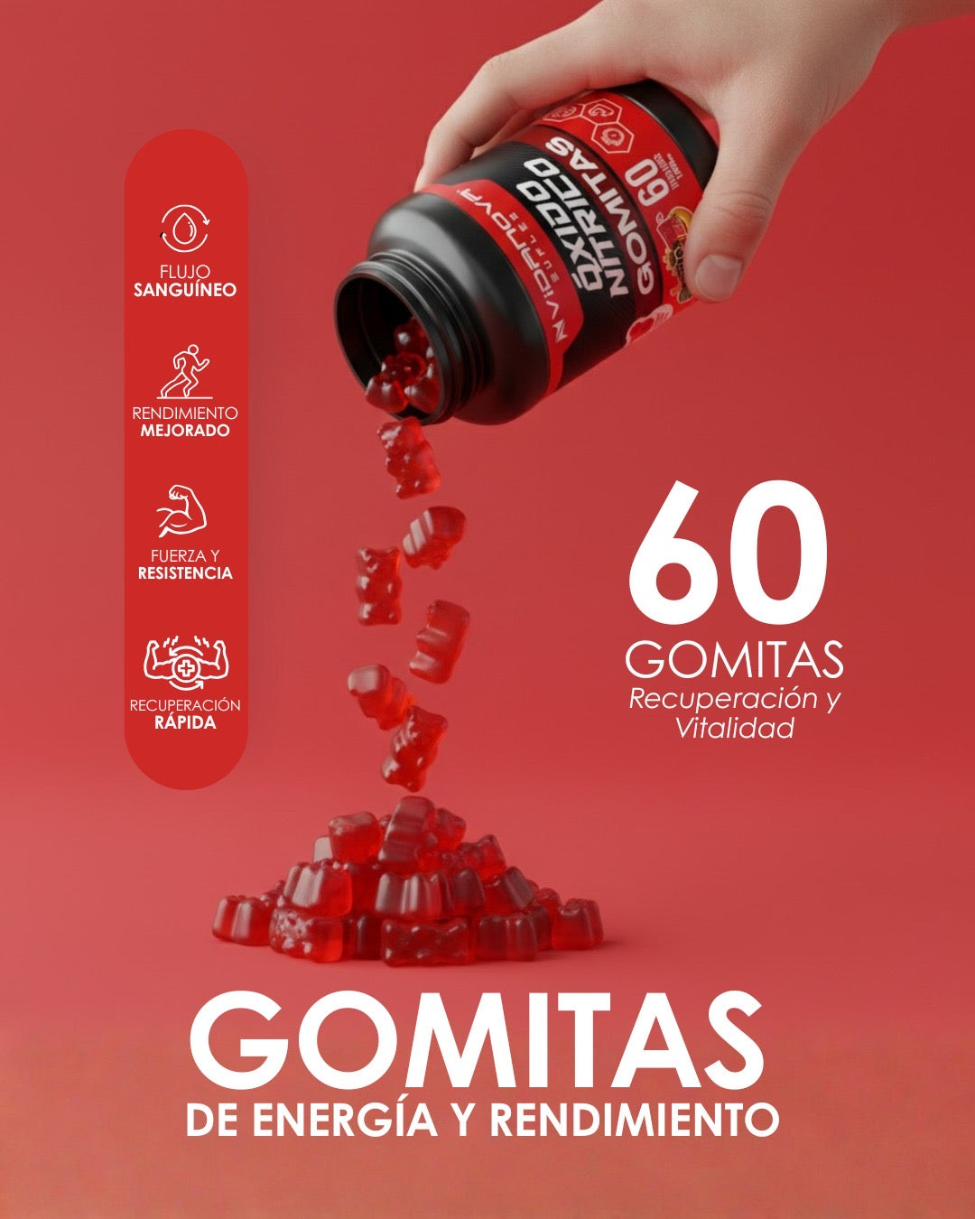 ¡NUEVO OXIDO NITRICO EN GOMITAS! PAGA 2 LLEVA 3