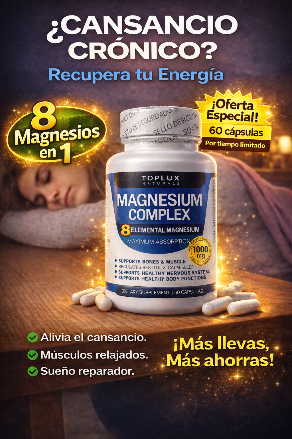 MAGNESIO COMPLEX 8 ELEMENTAL 1000 mg