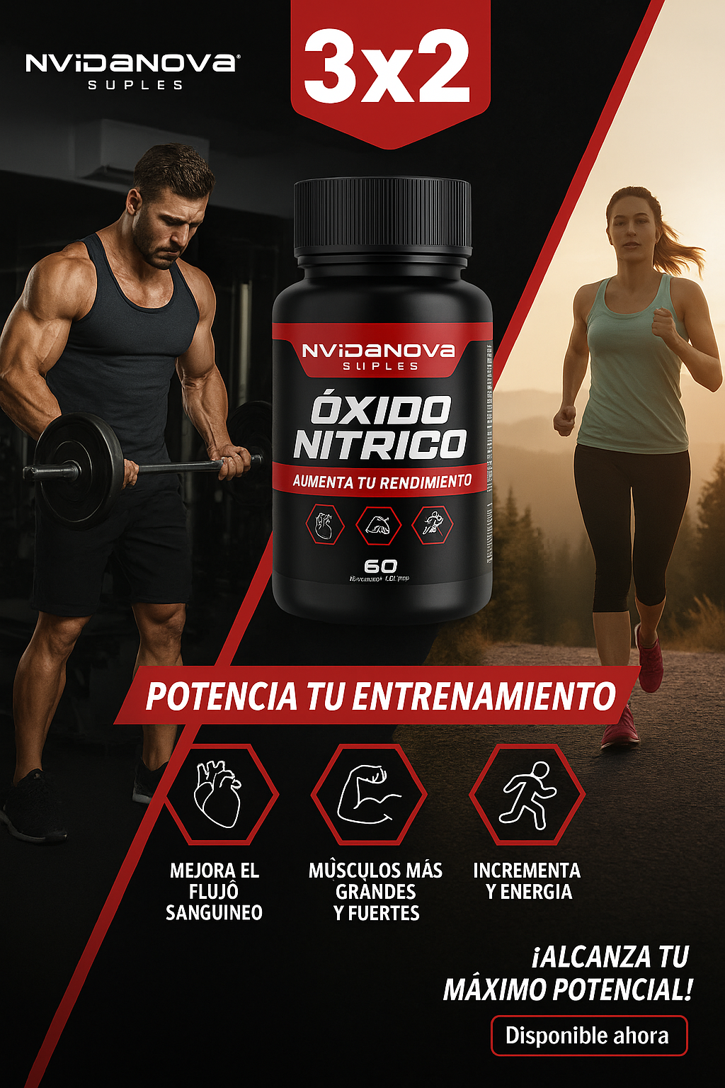 OXIDO NITRICO ¡OFERTA SOLO POR HOY 3X2!