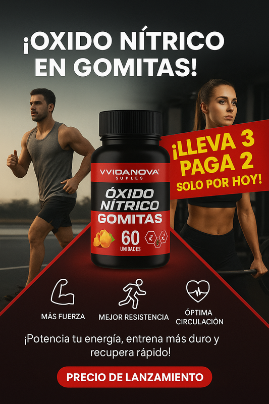 ¡NUEVO OXIDO NITRICO EN GOMITAS! PAGA 2 LLEVA 3