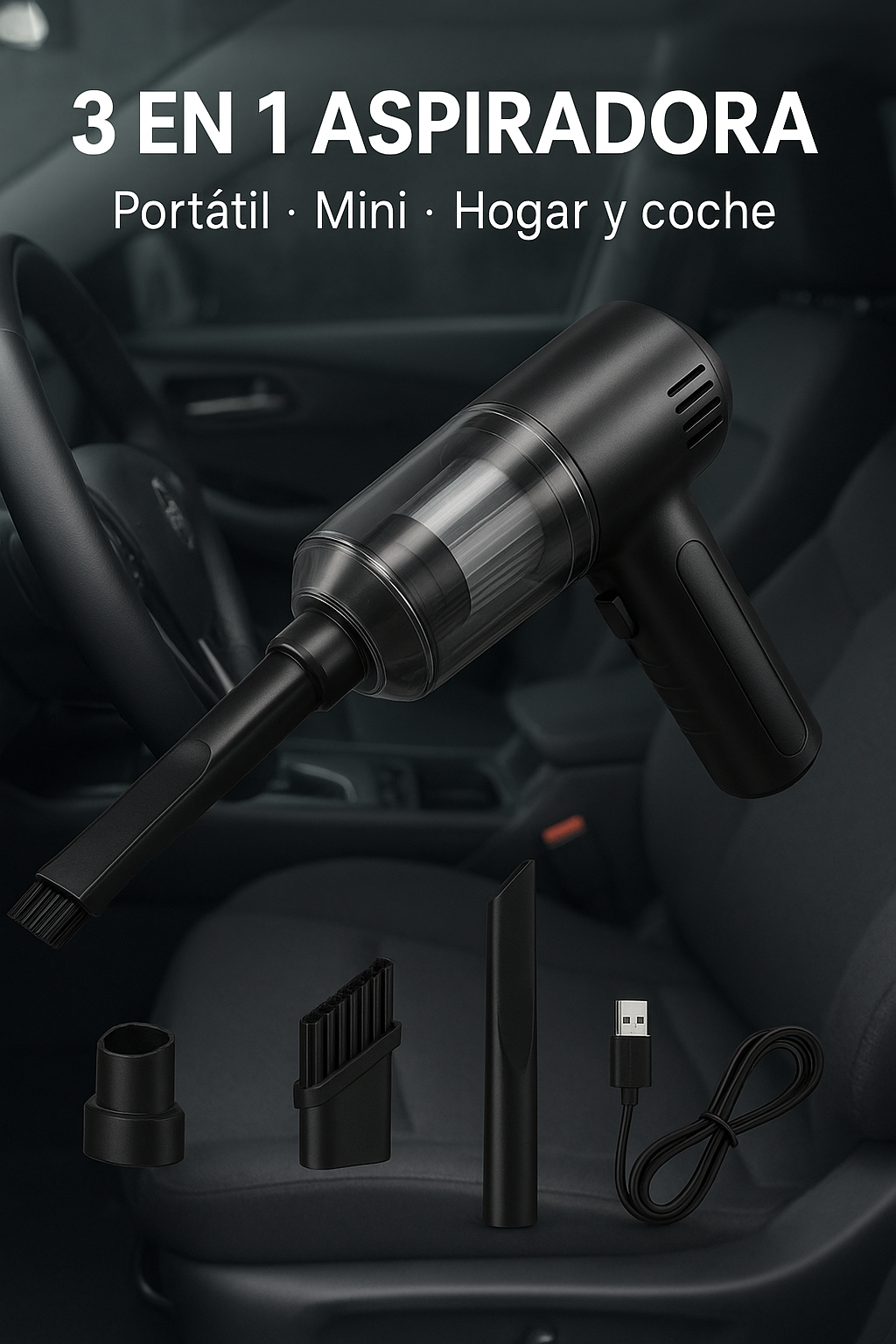 Mini Aspiradora Portatil